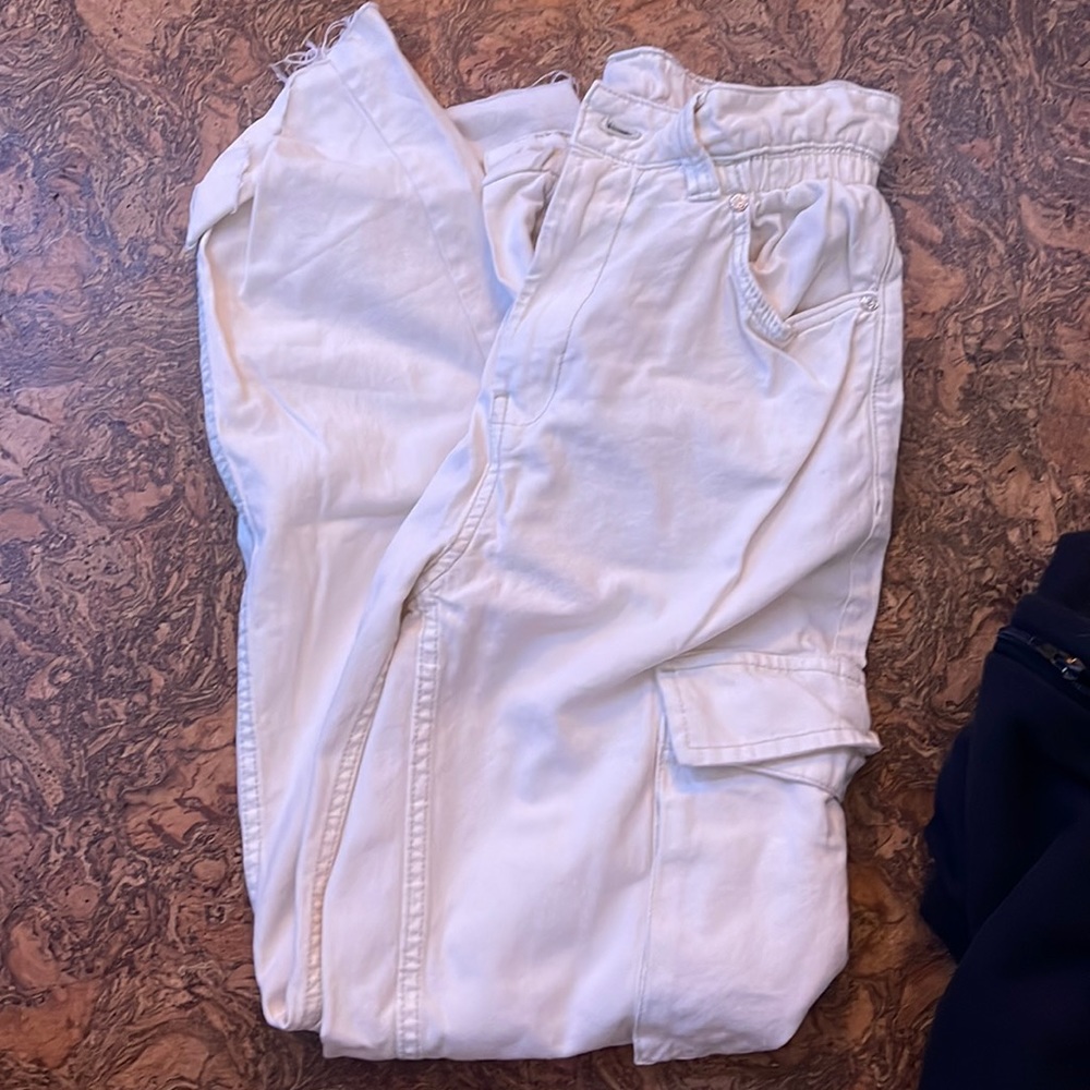 Bursca white cargo pants never worn